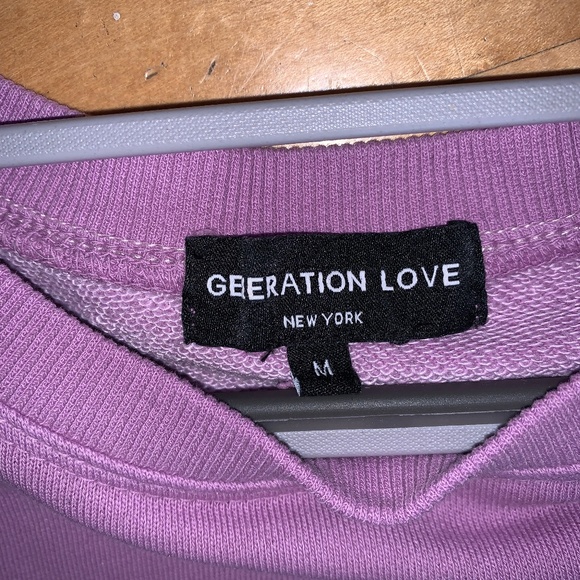 Generation Love Cleo Puff Sleeve Ruffle  sweatshirt, Medium. CB1634 - Picture 3 of 4